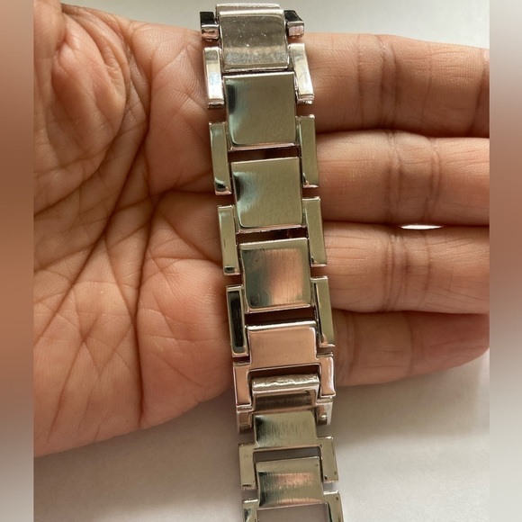 Panel Link Bracelet w/ Clear Rhinestones‎ - Picture 8 of 9